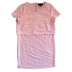 Tahari Mauve Tiered Dress sz 2